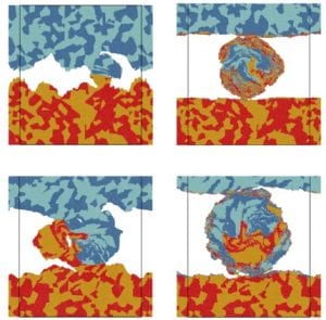 evolution of an adhesive wear particle