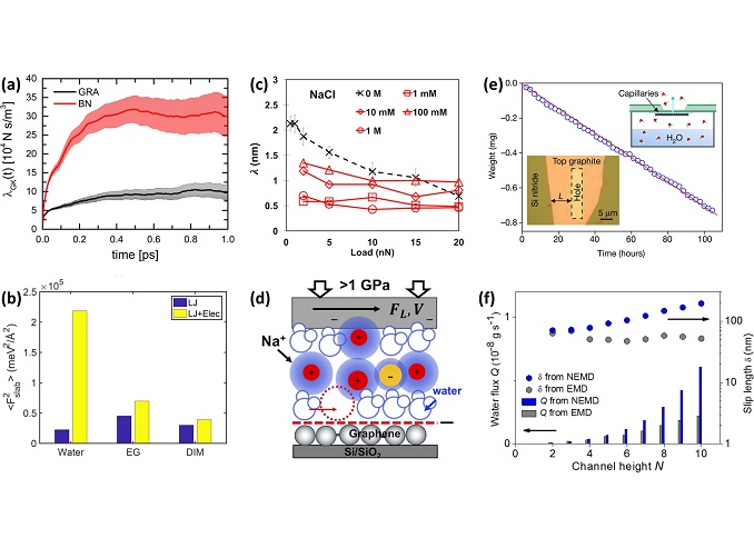 Nanoscale friction liquid/solid