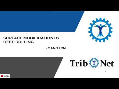 Deep rolling operation - About Tribology