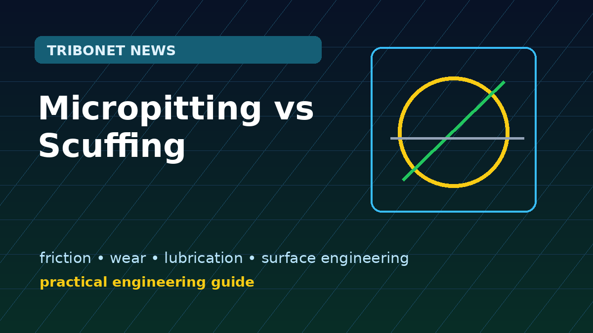 Micropitting vs Scuffing: How to Tell Two Gear Failure Modes Apart featured image with readable text overlay