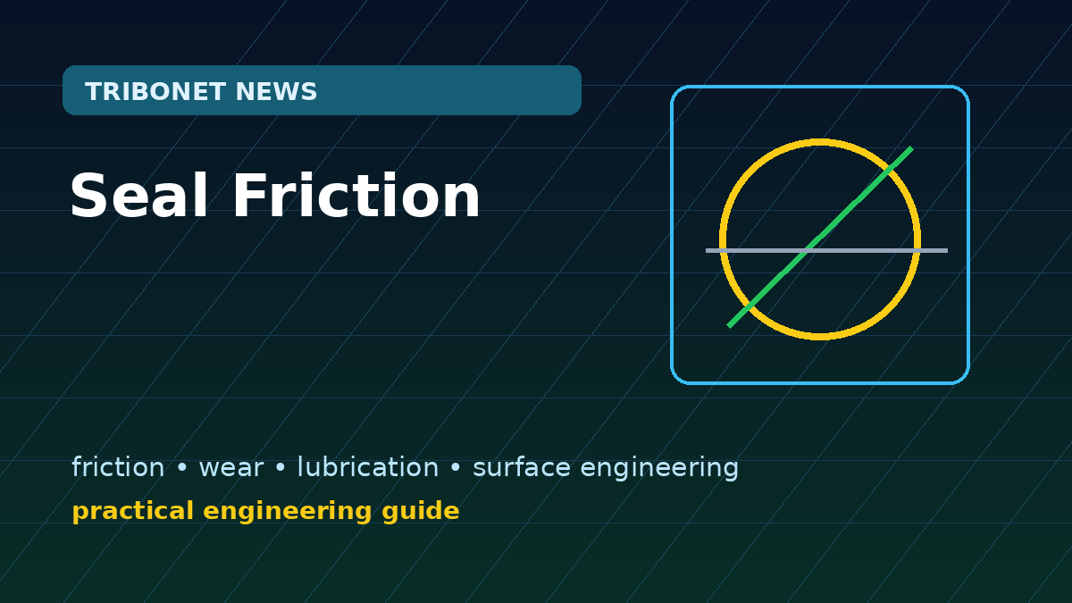 Seal Friction and Surface Roughness: Why Leakage, Stick-Slip, and Wear Share the Same Interface featured image with readable text overlay