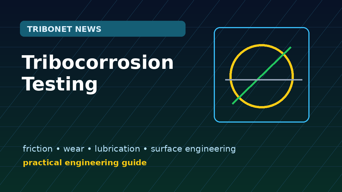 Tribocorrosion Testing: How to Separate Mechanical Wear from Electrochemical Damage featured image with readable text overlay