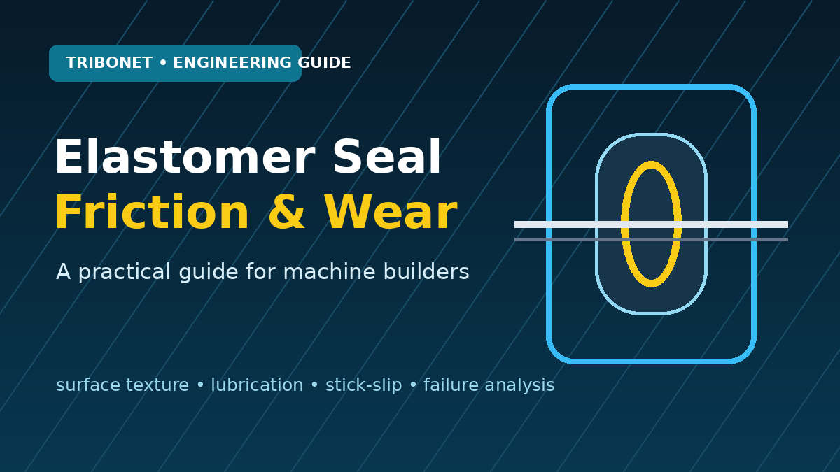 Elastomer seal friction and wear: practical guide for machine builders